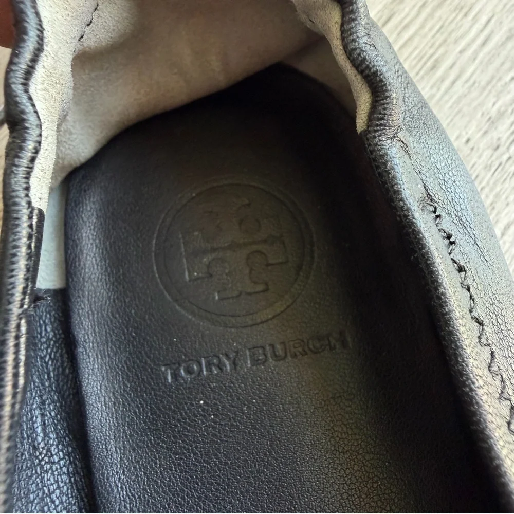 Tory Burch Minnie Travel Leather Ballet Flats
